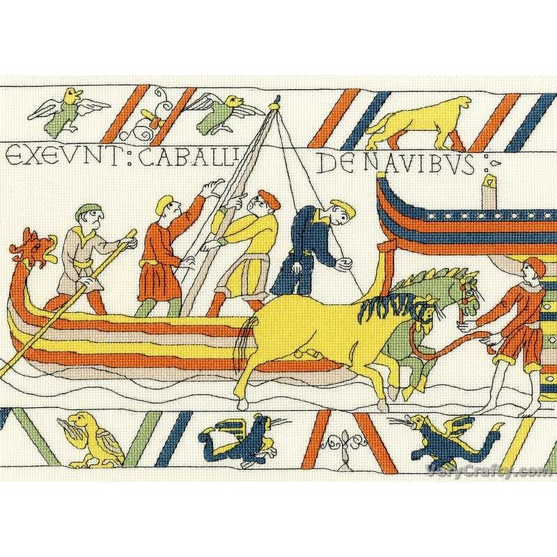 The Normans' Landing - Bothy Threads Bayeux Tapestry Counted Cross Stitch Kit