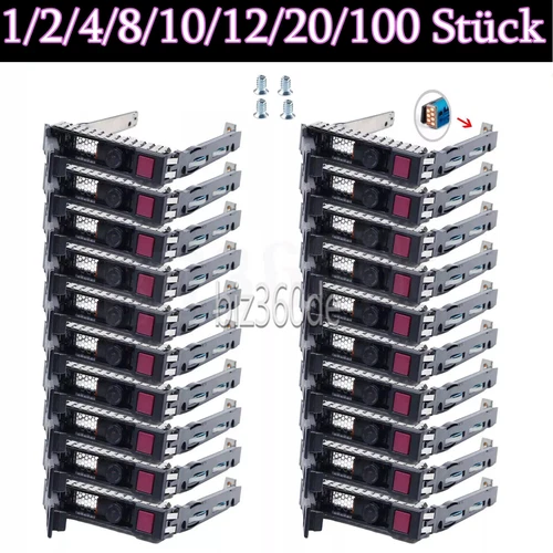 HP 2.5" Hard Drive Caddy Tray für DL380 DL360 ML350 G8 G9 Proliant 651687-001
