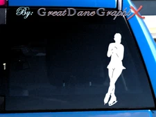 Figure Skater #3 (Custom Avail) -Vinyl Decal Sticker -Color Choice -HIGH QUALITY