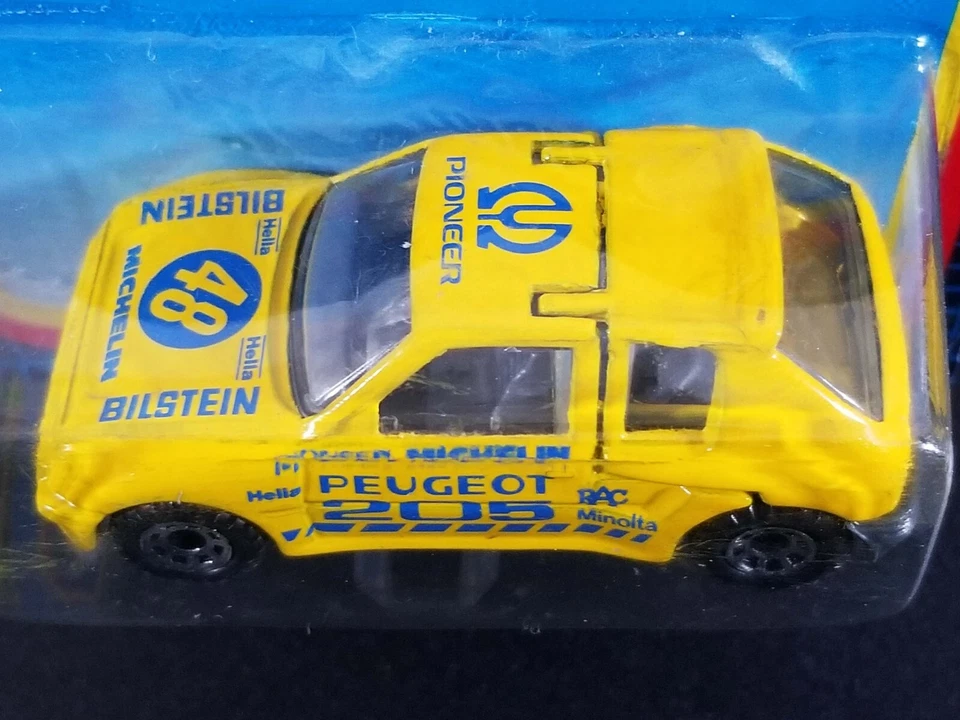 Matchbox Peugeot 205 Turbo 16 / 1991 / Michelin Bilstein Pioneer Minolta Hella - Image 3 of 4