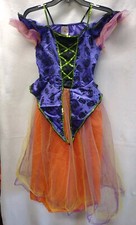 Rubie's Witch Halloween Costume Dress Up Sz Medium Purple Orange Tulle Sequins