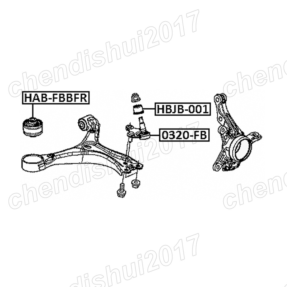 2 Front Lower Suspension Ball Joints Set For Honda Civic Acura ILX