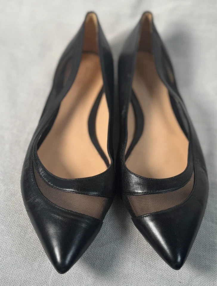 Zapatos planos Gianvito Rossi de cuero negro talla 40 Italia EE. UU. 9,5-10 Foto 2 de 4
