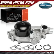 Engine Water Pump w/ Gasket for Chevy C5 Corvette 97-04 Pontiac Firebird LS1 LS6
