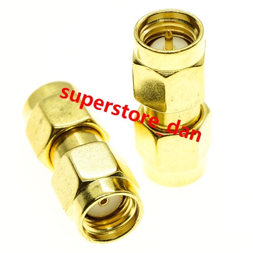 1Pcs SMA male plug to RP-SMA RPSMA male jack center RF coaxial adapter connector - Picture 3 of 6