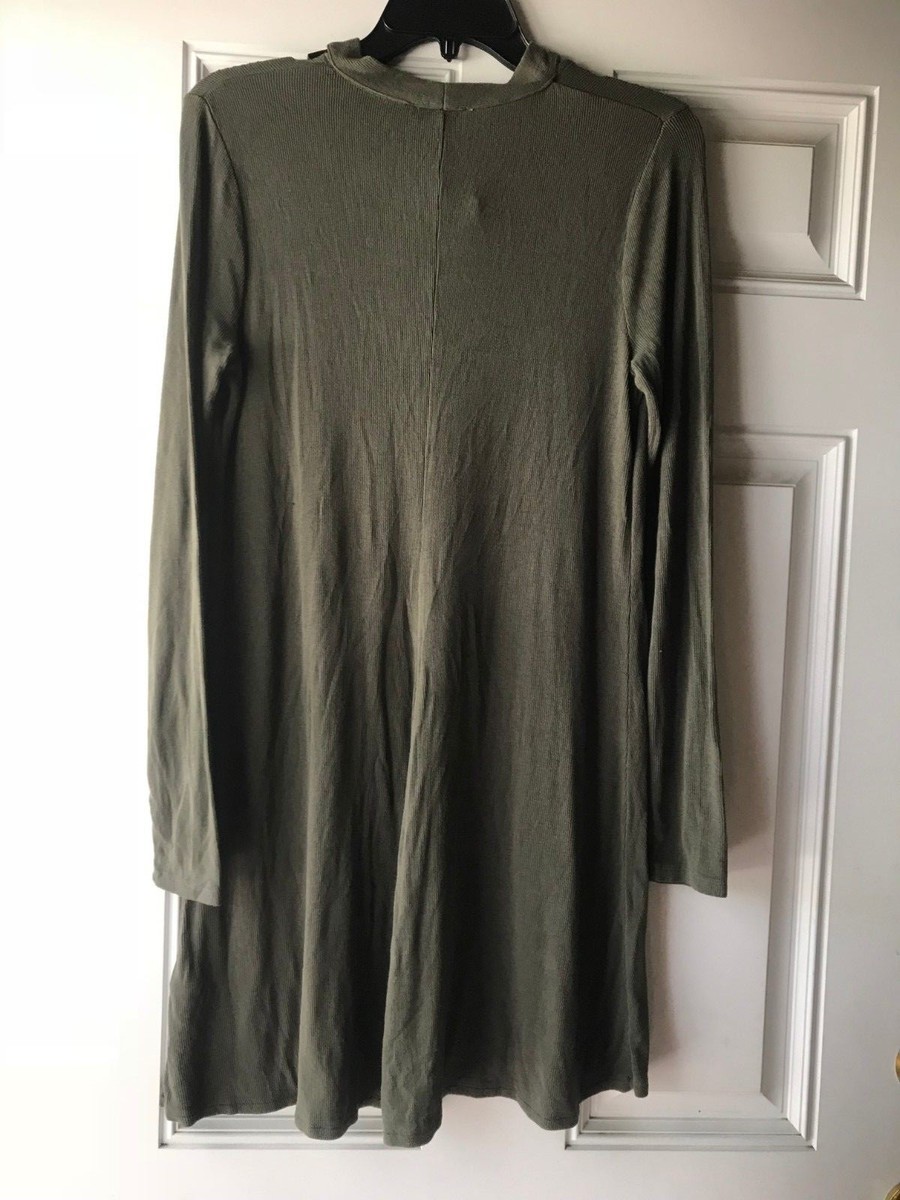 Express Olive green Dress stretch Size M | eBay Express Olive green Dress stretch Size M | eBay