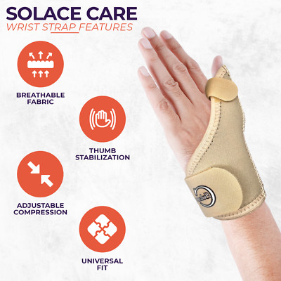 SC Beige Spica Schienenspange Daumenunterstützung Stabilisator für Tendonitis Schmerzen - 1 STCK.
