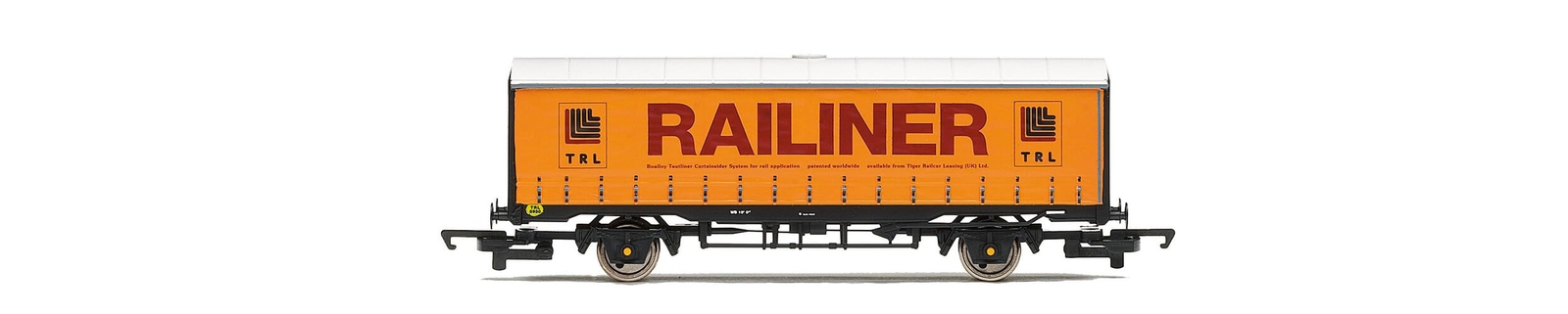 Hornby R60216 Railiner, PVA Van-Era 8 Railway-Rolling Stock Wagon Packs, Giallo