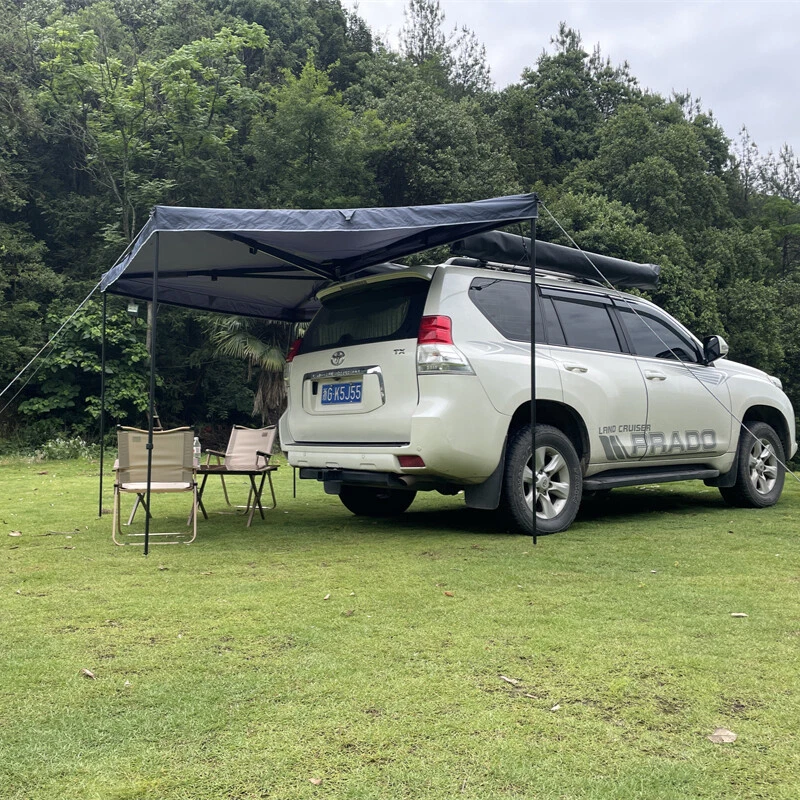 270° Toldo Lateral Coche Techo Coche Tienda Lado Conductor Parasol con Luz LED Camping Foto 4 de 4