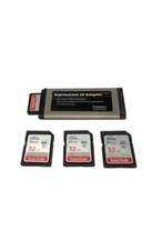 128GB (4X32GB) Sandisk SD & Expresscard Adapter for SONY SXS Pro application