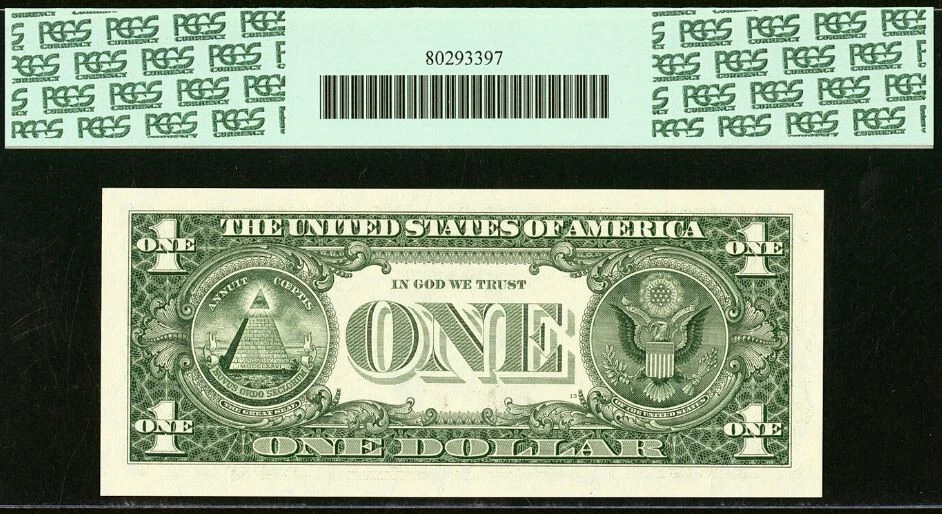 2001 $1 Federal Reserve Note PCGS 67PPQ Gem-New San Francisco Fr 1926-L - Image 3 of 3