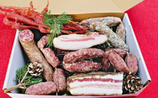 Cesto Natale Norcino Salumi Artigianali Box Regalo Gastronomico Prodotti Km 0