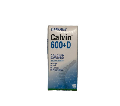Calvin 600+D -Arthritis, Osteoporosis, Osteopenia pain relief (60 cnt)