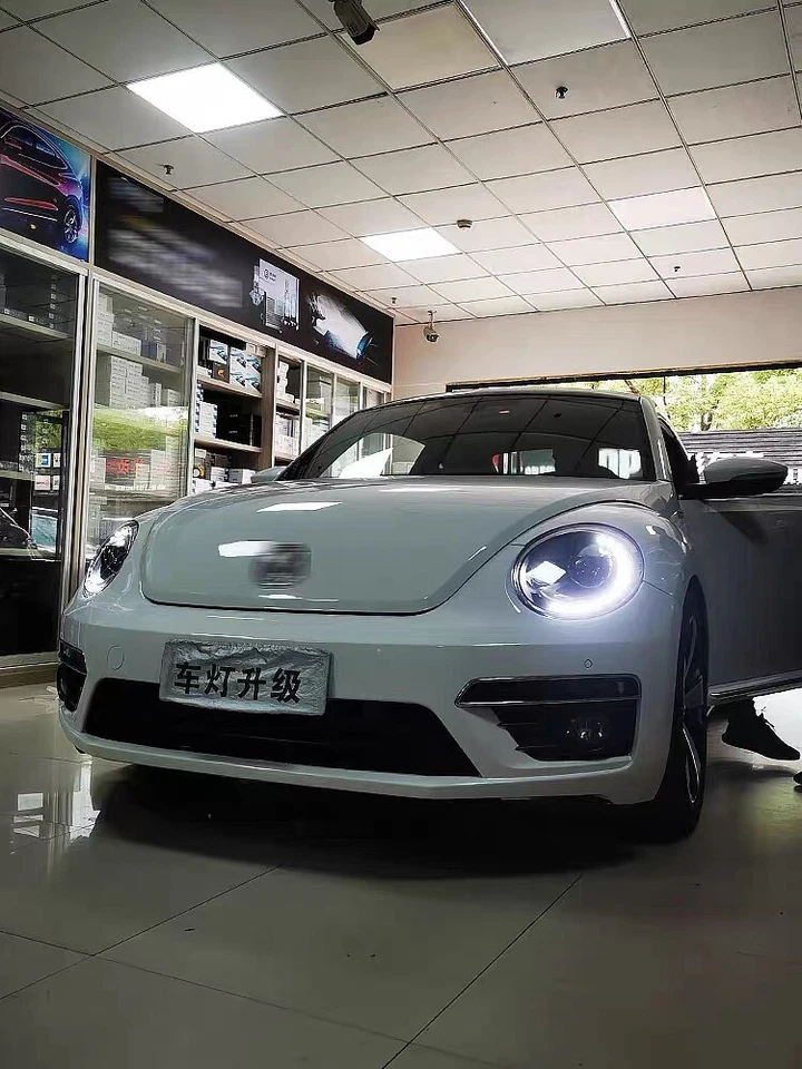 Conjunto de faros para VW Beetle 2013-2019 proyector LED DRL reemplazo de fábrica Foto 3 de 4