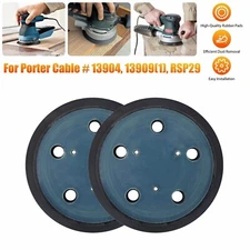 2x 5 Inch 5 Hole Hook & Loop Sander Pad For Porter Cable 13904 13909 333 334 332