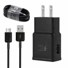 Fast Wall Charger Plug + 3FT Type-C Charging Cable Cord For Samsung Galaxy New