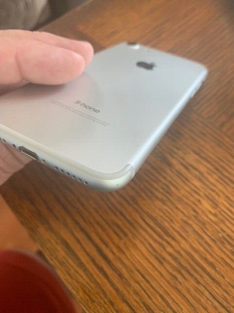 OEM Apple iPhone 7 back rear main housing replacement silver OEM Apple iPhone 7 back rear main housing replacement silver