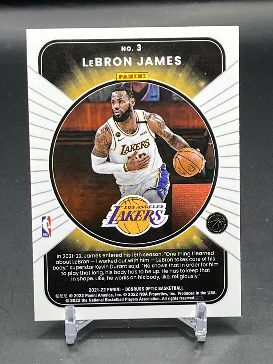 2021-22 Panini Donruss Optic #3 Lebron James WINNER STAYS
