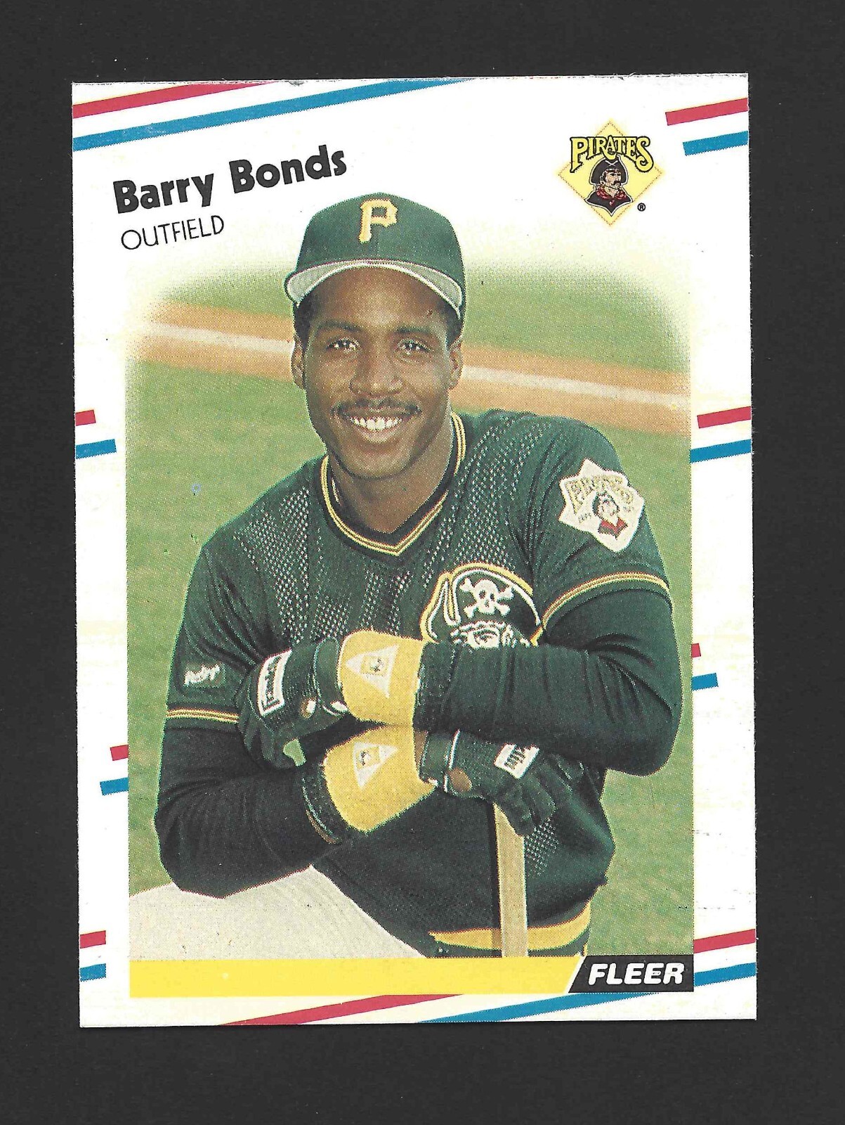 1988 Fleer #322 BARRY BONDS Raw - Pittsburgh Pirates - 2nd Year