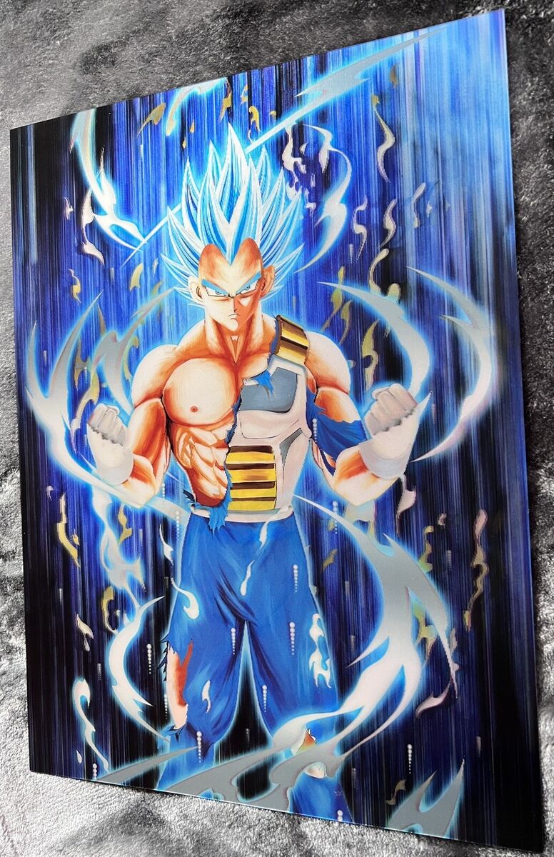 Goku,Vegeta -3D Lenticular Effect- Anime Dragon Ball Z Poster, 2 image  change