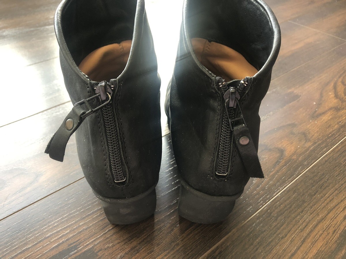 Trippen Black Hover Genuine Leather Boots Booties Made in Germany 