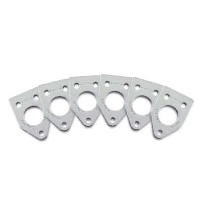 NEW Graph Tech Ratio Invisomatch Plates (6) For 90 Degree Screw Holes - CHROME
