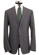 CURRENT Ermenegildo Zegna Drop 7 Gray Tonal Check Wool Sport Coat Jacket 44 L