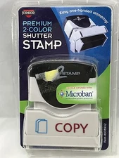 Cosco Premium 2 Color Shutter Stamp COPY New In Package
