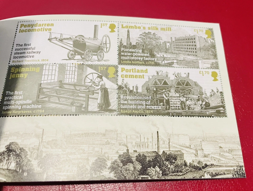 2021 INDUSTRIAL REVOLUTION PRESTIGE STAMP BOOK MNH ROYAL MAIL UK GB COMPLETE - Image 2 of 4