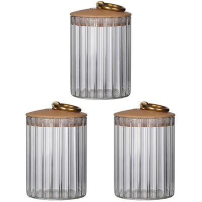  3 Pack Overnight-Oats-Gläser Behälter Teedose Aus Glas Wolfberry-Behälter