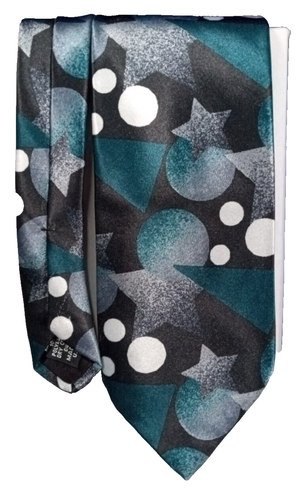 615 Collection Black Green Geometric Neck Tie Necktie | eBay