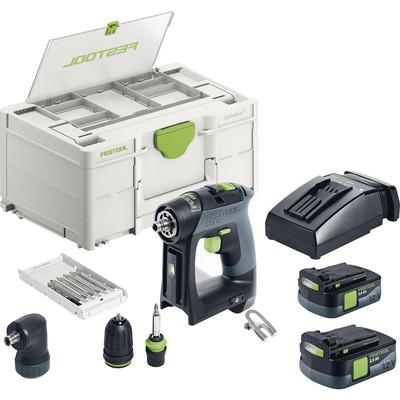 FESTOOL Akku-Bohrschrauber CXS 12 2,5-Set 10,8 Volt / 2,5 Ah (IEC) Li-Ion