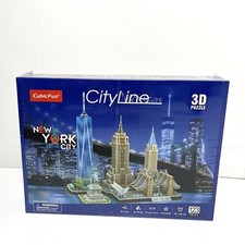 Cubic Fun 3D Puzzle City Line New York City Hobby Puzzle New in Box-123 Pieces