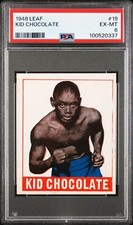 Kid Chocolate 1948 Leaf Boxing #19 - PSA 6 - Freshly Graded - Very Popular Card!
