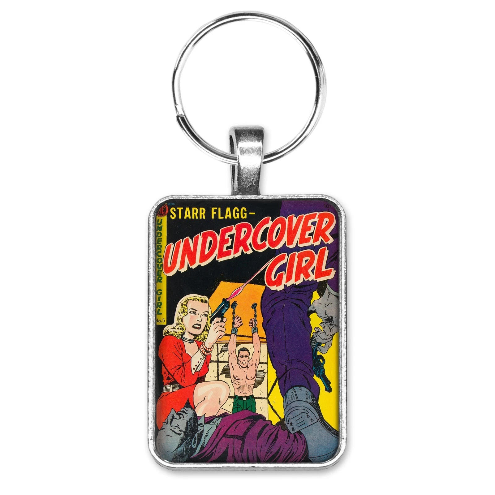 UNDERCOVER Ciondolo Portachiavi Starr Flagg Sottocopertura Ragazza #5 BONDAGE Anello o Collana Fumetto