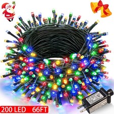 Multicolor 200 LED Christmas String Lights Waterproof Christmas Lights 8 Mode