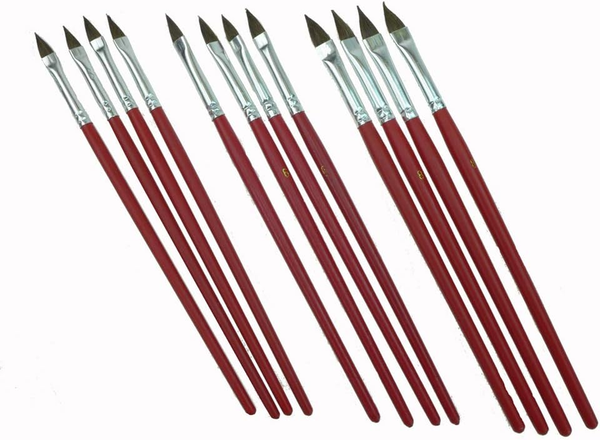 Rotix Ausbesserungspinsel 12-Teiliges Set | Feinhaarpinsel Je 4 StüCk Gr. 4-6- 8-image