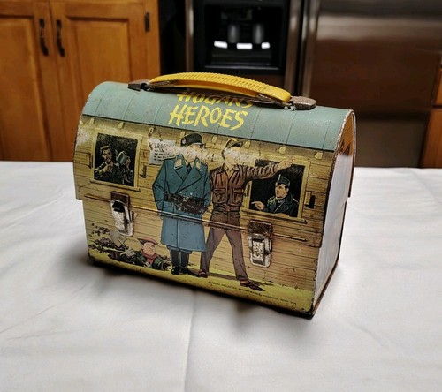 1966 Aladdin Hogans Heroes Dome Style Metal Lunch Box NO thermos