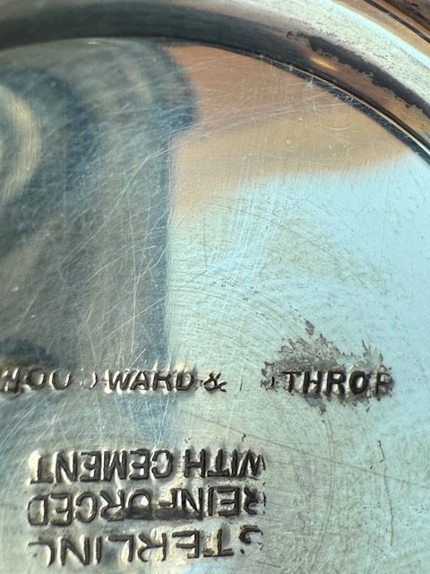 Woodward & Lothrop  3” Sterling Silver PEDESTAL-COMPOTE-weighted - Image 2 of 4