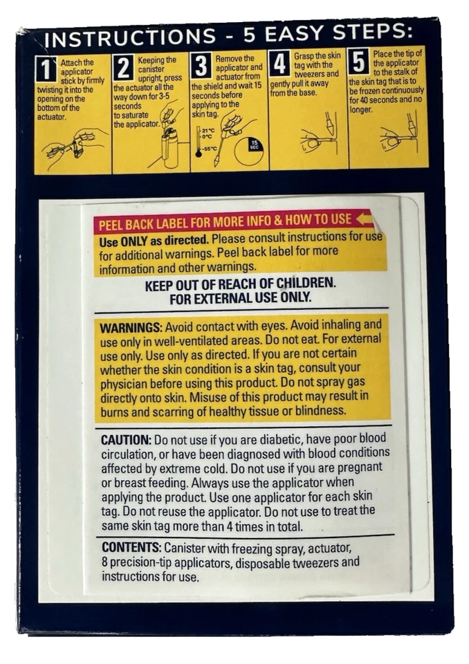 Removedor de etiquetas de piel en el hogar clínicamente probado DR. SCHOOL'S fácil crioterapia técnica Foto 2 de 4