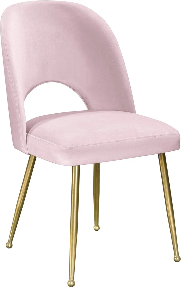 Colección Logan Moderna | Silla de Comedor Contemporánea Tapizada de Terciopelo con B... Foto 4 de 4