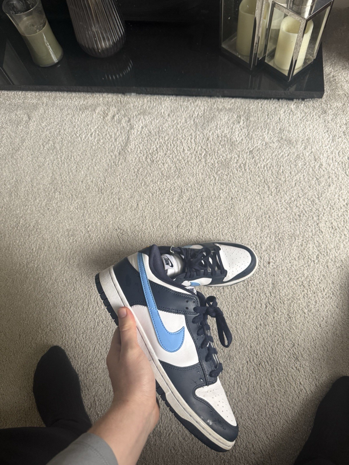 Nike Dunk Low Obsidian University azul/blanco