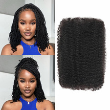 Afro Kinkys Bulk Human Hair 8-28 Inch Afro Kinky Bulk 100 Human Hair