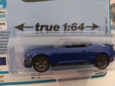 AUTO WORLD 2021 MODERN Muscle 2018 CHEVY Camaro ZL1 REL 1 3 Blue 1/13000
