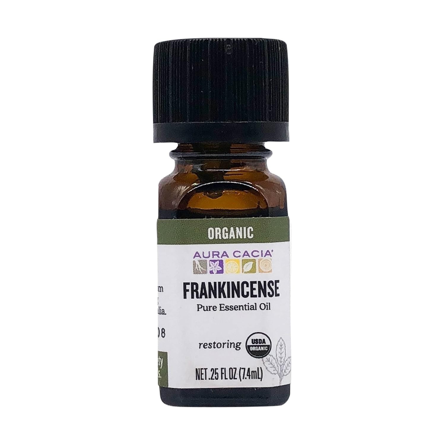 Aura Cacia Pure Essential Oil, Organic Frankincense, 0.25 fl