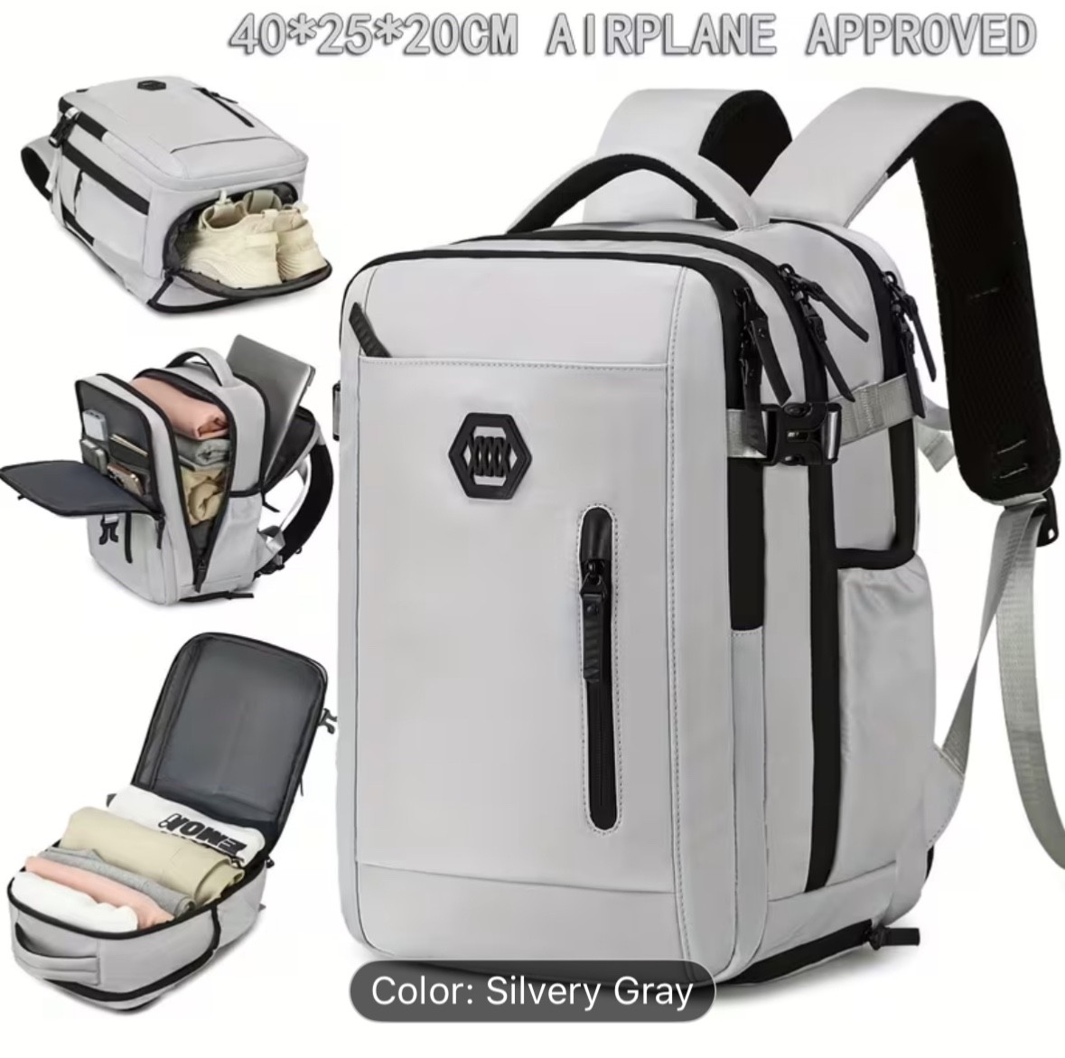 Tsa Compatible Laptop Bag W/ Shoes Compartment 15.3&rdquo; Lightweig