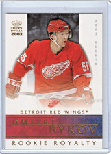 Dmitri Bykov 2002-03 Pacific Crown Royale Rookie Royalty Card #8. rookie card picture