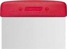 17303R: 6" X 3" Dough Cutter/Scraper, Red Handle