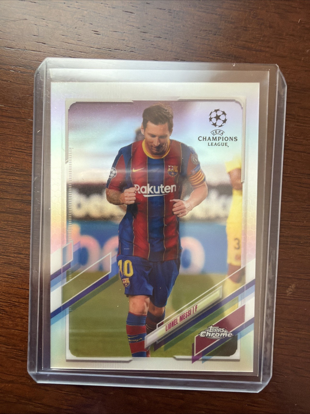 Lionel Messi 2020 2021 2020-21 Topps Chrome UEFA UCL #1 SP Image Variation