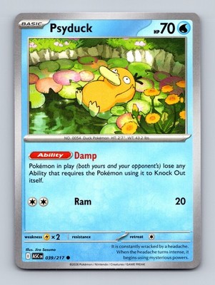 TCG Pokemon Karte Psyduck 039/217 Englisch Ascended Heroes